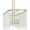 Quoizel Apelle Linear Chandelier 5 Lights Aged Brass APE542AB - alternate 2